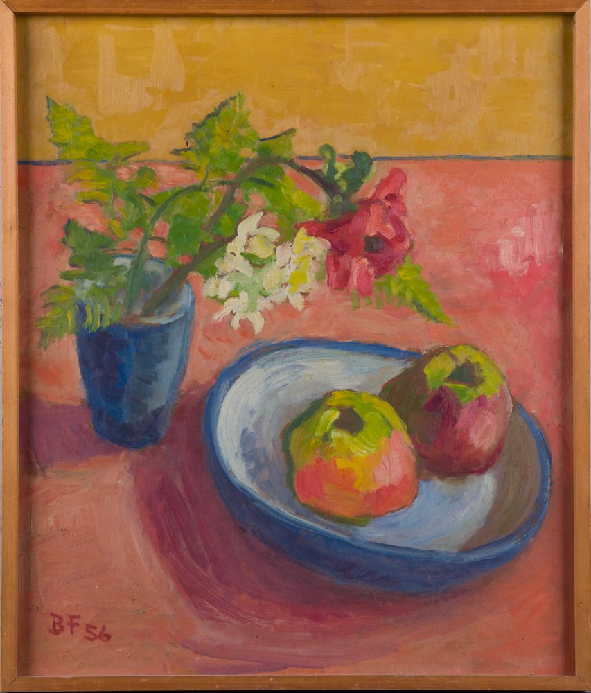 Pommes et fleurs